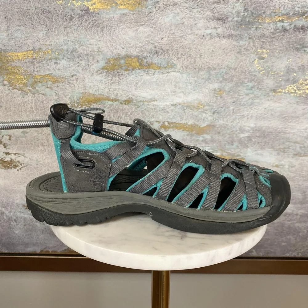 KEEN Sandals Shoes Womens Size 8.5 Gray Fisherman Waterproof Water Hiking